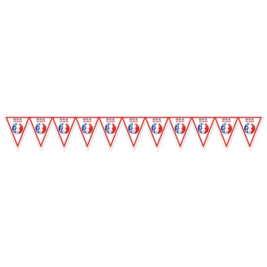11" x 6.5ft. United States Soccer Pennant Banner